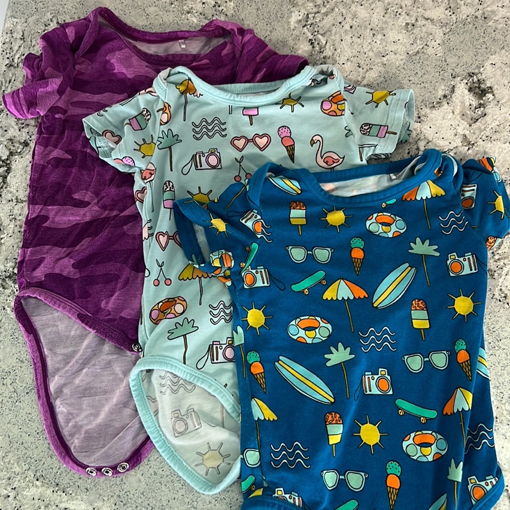 Little sleepies onesies lot